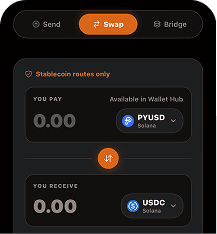 Swap and Bridge interface