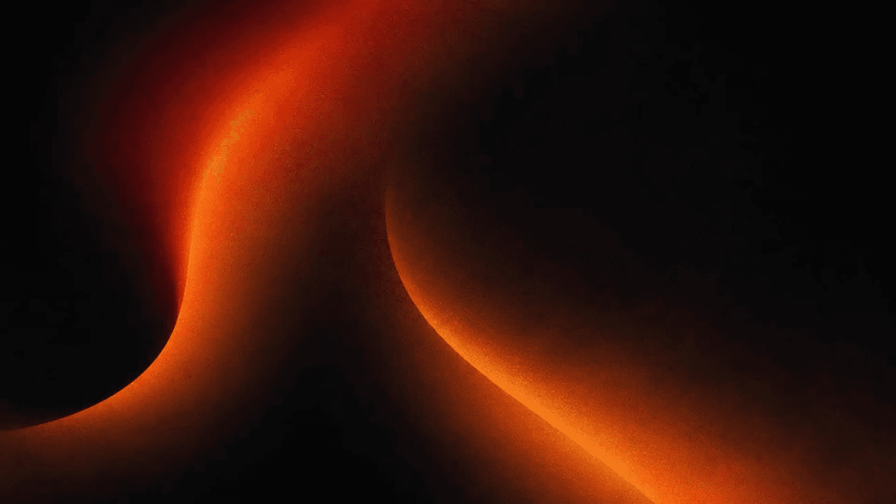 Abstract orange glow background